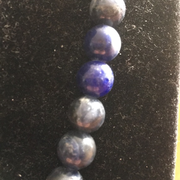 Vintage Lapis Lazuli strand of beads necklace Dtr - Picture 3 of 6